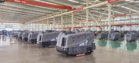 Nouvelle autolaveuse industrielle électrique autoportée haute pression avec canon à brouillard et réservoir d'eau de 922 L