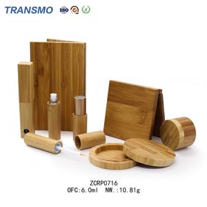 Eco-Friendly 6ml Mini <b>Bamboo</b> Lip Gloss Tubes Empty Cosmetic <b>Container</b> Packaging for Lipgloss - Product Image 3