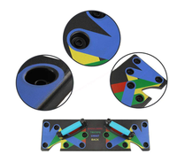 Supports de pompes multifonctionnels portables en ABS avec conception échelonnée pour l'entraînement des bras et des muscles abdominaux, appareil d'exercice abdominal
