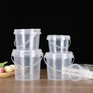 Utensílios De Cozinha De Plástico Transparente Caixa De Doces Balde De Pipoca Balde De Chá Banheiras De Doces De Algodão Vazio Tambor Tambor Tambores De Armazenamento - Product Image 4