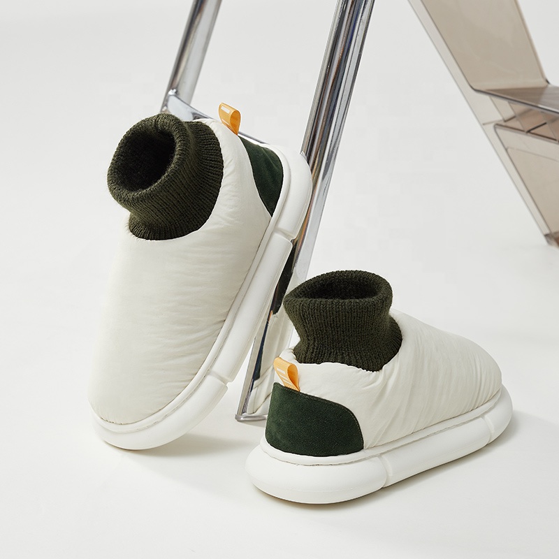 Зимние тапочки UTUNE, новинка 2021, теплая Уличная обувь с мягкой подкладкой из искусственного меха, женские зимние ботинки унисекс на плоской подошве