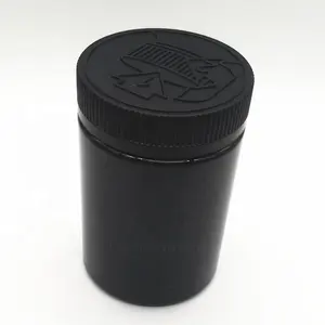 Zwarte Breedneksupplement Flescilinder Voedingsverpakkingsfles Met Crc Deksel
