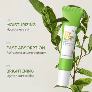 Suero en Crema para Ojos con Té Verde de 15 ml, Elimina las Bolsas de los Ojos, Aclara las Ojeras, Cafeína, Suaviza las Arrugas, Suero Antienvejecimiento para Ojos - Product Image 6