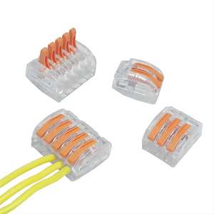 Conector de Cable Eléctrico Nuevo WZOODQ, Bloque de Terminales de Cableado Rápido, Sin Pelar, Rotura No Destructiva, <span class=keywords><strong>1P</strong></span>, Cobre y Latón - Product Image 5