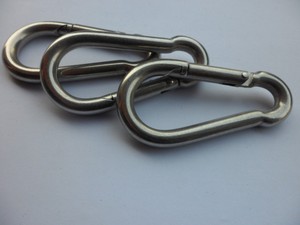 Kait Carabiner Bentuk <span class=keywords><strong>D</strong></span> dari Baja Anti Karat, Ukuran Kecil, Hasil Poles, Barang Baru Datang - Product Image 6
