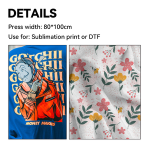 Cost-effective New Large Format Nox Manual Heat Press Machine Flatbed <b>Printer</b> Iron 80*100cm - Product Image 6