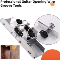 Boîte à rainures pour frettes de guitare avec pinces, en alliage d'aluminium, outils de fabrication et de réparation pour les luthiers de guitare, pour les manches de guitare, les touilles, les pièces