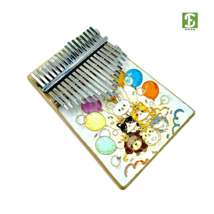 Kalimba <span class=keywords><strong>de</strong></span> 17 <span class=keywords><strong>Notas</strong></span> <span class=keywords><strong>de</strong></span> Madera con Esmalte Cloisonné, <span class=keywords><strong>Piano</strong></span> <span class=keywords><strong>de</strong></span> Pulgar, Regalo Creativo - Product Image 1