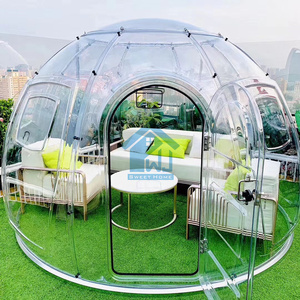 Starry Transparent <b>Tent</b> Outdoor Pavilion with Red Polycarbonate <b>Dome</b> Hotel Net Garden Leisure Arbours Pergolas - Product Image 5