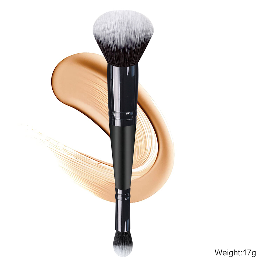 Brocha para base de maquillaje negro sobre negro