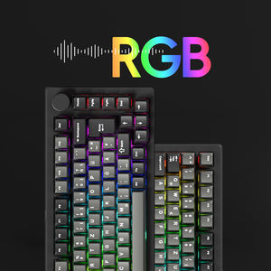 <span class=keywords><strong>Clavier</strong></span> mécanique personnalisé AKKO pour M1 V5 ISO HE TMR OEM 75% à démontage rapide en aluminium pour 2.4GHz RGB rétroéclairé - Product Image 4