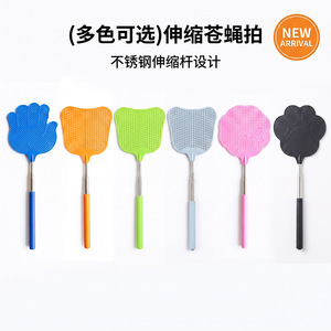 Matamoscas Extensible Mini con Mango Metálico, Plástico Resistente, Portátil para Uso en Verano, Control de Moscas - Product Image 3