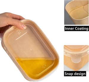 Wholesale Rectangular Microwavable Disposable Takeout <b>Lunch</b> <b>Box</b> for Hamburger Sushi Juice & Noodle - Product Image 3