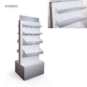 Expositor de cartón de pie para mostrador, estante de exhibición de cartón de <span class=keywords><strong>doble</strong></span> cara, FSDU, regalo - Product Image 6