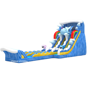 充气鲨鱼滑梯池儿童拉链玩具沙箱高品质泡泡屋充气泡泡屋足球目标 - Product Image 2