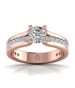 <b>Indian</b> Manufactured Moissanite Engagement <b>Ring</b> For Women Ideal For Daily Use Social Gatherings Available For Sale - Product Image 1