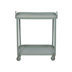 Stylish 2-Layer Metal Bar Cart with 4 <b>Wheels</b> Custom Drinkware Storage Solution <b>for</b> Kitchen Hotel Outdoor Wedding Home Bars - Product Image 3