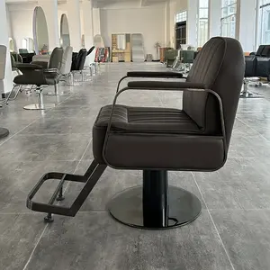 Kuaför salonu dükkanı takara belmont berber koltuğu metal saç kesme için küpeşte sandalyeler dönen plaj sandalyesi