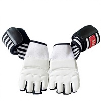 Guantes de Boxeo de Poliuretano, Medios Dedos, Unisex, para Sanda, Taekwondo, Entrenamiento con Saco de Arena, Combate
