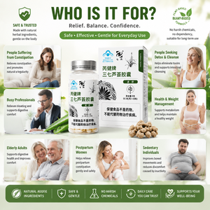 Cápsulas de Panax Notoginseng y <span class=keywords><strong>Aloe</strong></span> Vera OEM, Suplemento Natural para el Alivio del <span class=keywords><strong>Estreñimiento</strong></span>, Apoya la Salud Intestinal, Desintoxicación y Bienestar Digestivo - Product Image 5