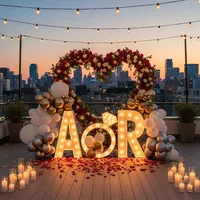 Lettres lumineuses GFaceCustom 4 pieds en acrylique 3D avec ampoules LED, étanches IP65, pour publicité automobile, mariages et fêtes