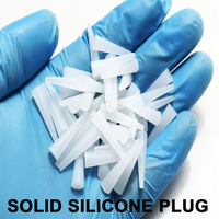 Bouchon conique en silicone blanc résistant aux hautes températures pour trous et revêtements par pulvérisation