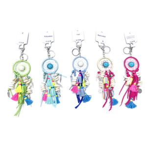 Llavero Angelina Dreamcatcher, juego de 2 colores, colgante de borla textil para llaves de coche, decorativo y portátil - Product Image 4