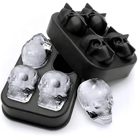 Custom Mold Silicone Ice Cubes Maker Tray 3D Shaped Ice Cube Mold for Halloween