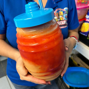 1리터 멕시코 캔디 용기 미니 비트롤레로 바렐 빨대 컵 플라스틱 배럴 빨대 뚜껑 포함 - Product Image 2