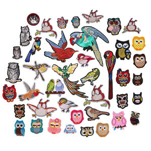 100ピース/バッグOem Odmサポートアイロン刺繍ブリッドフクロウパッチ服 - Product Image 1