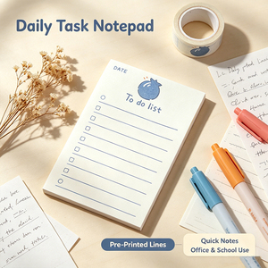 SK Sheng Kang Packaging To Do List Memo Pad Self-Adhesive Notepad With Blueberry Design 50 Sheets Easy Tear Premium Paper - Product Image 6