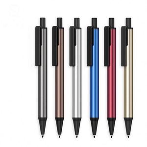 Stylos à bille personnalisés en aluminium, stylos rétractables promotionnels pour clients, cadeaux d'affaires, fourniture d'usine - Product Image 1