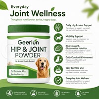 Poudre de soutien articulaire pour chiens ODM/OEM saveur poulet, mousse de palourde bleue, sulfate de glucosamine pour la mobilité et la flexibilité