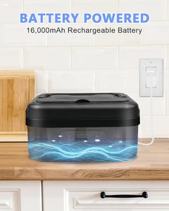 กล่องข้าวไฟฟ้าพกพาแบบอัพเกรดปี 2025 ความจุ 16000mAh ชาร์จซ้ำได้ ไม่ต้องใช้น้ำ สำหรับแคมป์ปิ้ง เก็บความร้อน - Product Image 5