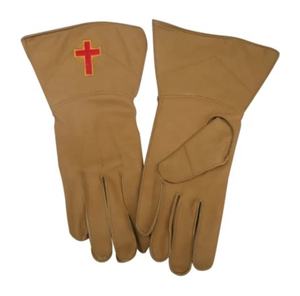 Guantes de piel para masón, guantes de caballero templario, personalizados, de piel, color negro, venta al por mayor - Product Image 6