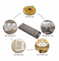 Alimentation à découpage DC-DC sans ventilateur, silencieuse, boîtier en aluminium, mince et légère, sortie unique 12V/24V, pilote LED avec garantie de 2 ans