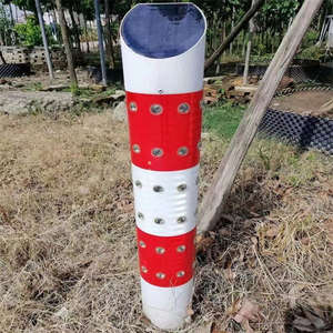 Poste de luz Pila de advertencia Lámpara intermitente <span class=keywords><strong>Solar</strong></span> Señal de tráfico inteligente Luz Advertencia de carretera Poste delineador de tráfico - Product Image 4