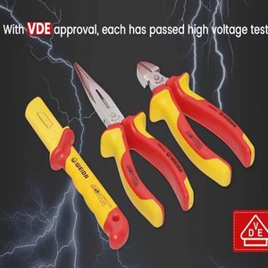 Juego <span class=keywords><strong>de</strong></span> Herramientas Aisladas Maxpower VDE Profesional para Trabajos Finos, 15 Piezas, Destornilladores, Alicates <span class=keywords><strong>de</strong></span> Plástico, Llave Inglesa, 1000V, para Electricistas - Product Image 4