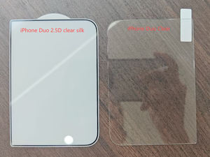 Protector de Pantalla de Vidrio Templado de Alta Resistencia al Rayado 9H con Borde de Seda T2.5D de Doble Resistencia y Alto Contenido de Aluminio para iPhone Duo - Product Image 4