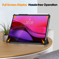 Casing untuk Yoga Tab Plus/Yoga Pad Pro 12.7 Inci Tablet Flip Smart Cover Penyangga Pelindung Casing Kulit PU Ringan