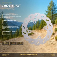 Disque de frein de moto, Dirt Bike, Pit Bike, Motocross, avant et arrière, 180 mm, pour Kawasaki KX 65 KX65 Suzuki RM65