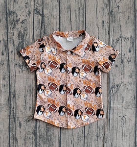เสื้อยืดเด็กผู้ชาย แขนยาว คอกลม ผ้าคอตตอนผสมสแปนเด็กซ์ ระบายอากาศได้ดี พิมพ์ลายทีมฟุตบอลมหาวิทยาลัย สไตล์ลำลอง จากร้าน RTS Boutique - Product Image 4