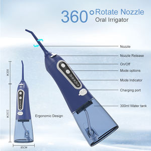 300ml IPX8 hilo <span class=keywords><strong>dental</strong></span> recargable viaje <span class=keywords><strong>Dental</strong></span> eléctrico portátil irrigador Oral limpiador de dientes inalámbrico hilo <span class=keywords><strong>dental</strong></span> de agua - Product Image 5