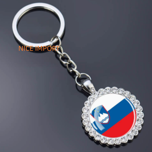 Llavero de flor con diamantes de imitación de la bandera de <span class=keywords><strong>Seychelles</strong></span>, superventas, para mochila, decoración de llaves, colgante para cartera, recuerdo de viaje - Product Image 4