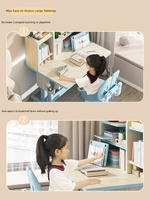 Nouveau bureau d'étude pour enfants avec fonction d'écriture et d'assemblage pour les élèves du primaire, ensemble bureau et chaise réglables pour la maison et la salle de classe