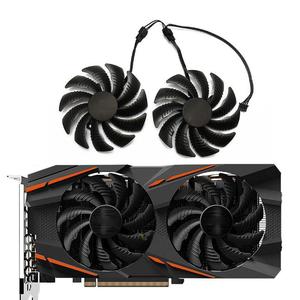 พัดลมการ์ดจอ88มม. T129215SU PLD09210S12HH,พัดลมระบายความร้อนสำหรับ GIGABYTE GTX 1050 1060 1070 Ti GV-RX570 <span class=keywords><strong>580</strong></span> AORUS RX 470 480 <span class=keywords><strong>R9</strong></span> 380X - Product Image 5