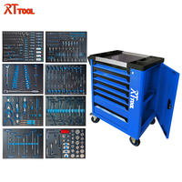 RTTOOL Vente directe d'usine, ensemble d'outils de 279 pièces, boîte à roulettes, armoire à outils d'atelier, chariot à outils avec roues