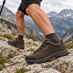 Vente de gros Baskets d'extérieur personnalisées pour homme Chaussures de randonnée en daim respirantes et imperméables pour l'automne Chaussures de trekking - Product Image 1