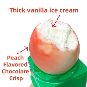 Popolare su TikTok e sui Social Media, Questo Snack Congelato (75g) Presenta un <span class=keywords><strong>Gelato</strong></span> al Cioccolato a Forma di Pesca 3D. - Product Image 2