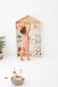 Cloud and House Design Étagère à livres en bois 3 pneus avec pour <span class=keywords><strong>chambre</strong></span> d'enfants - Product Image 2